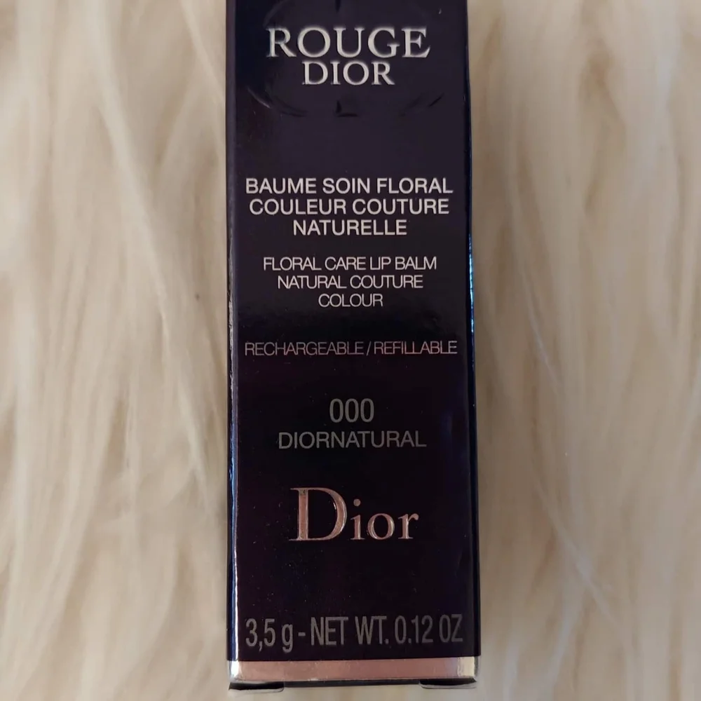 💋FIRM! NWT DIOR ROUGE DIOR 000 DIORNATURAL SATIN LIP BALM - Picture 3 of 16
